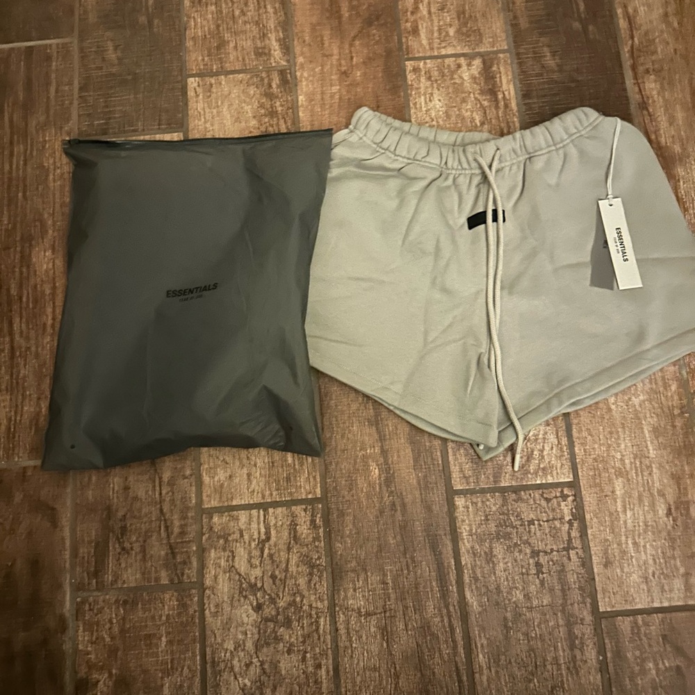 Fear of God Essentials Light Gray Men's Athletic Shorts